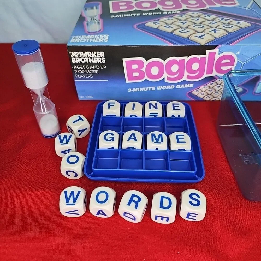 Boggle Word Game Parker Brothers VTG '92 Complete Classic Letter Cube